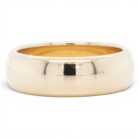 Tiffany & Co. Forever 18k Yellow Gold Domed 6mm Wedding Band Size 5.75 8.5g