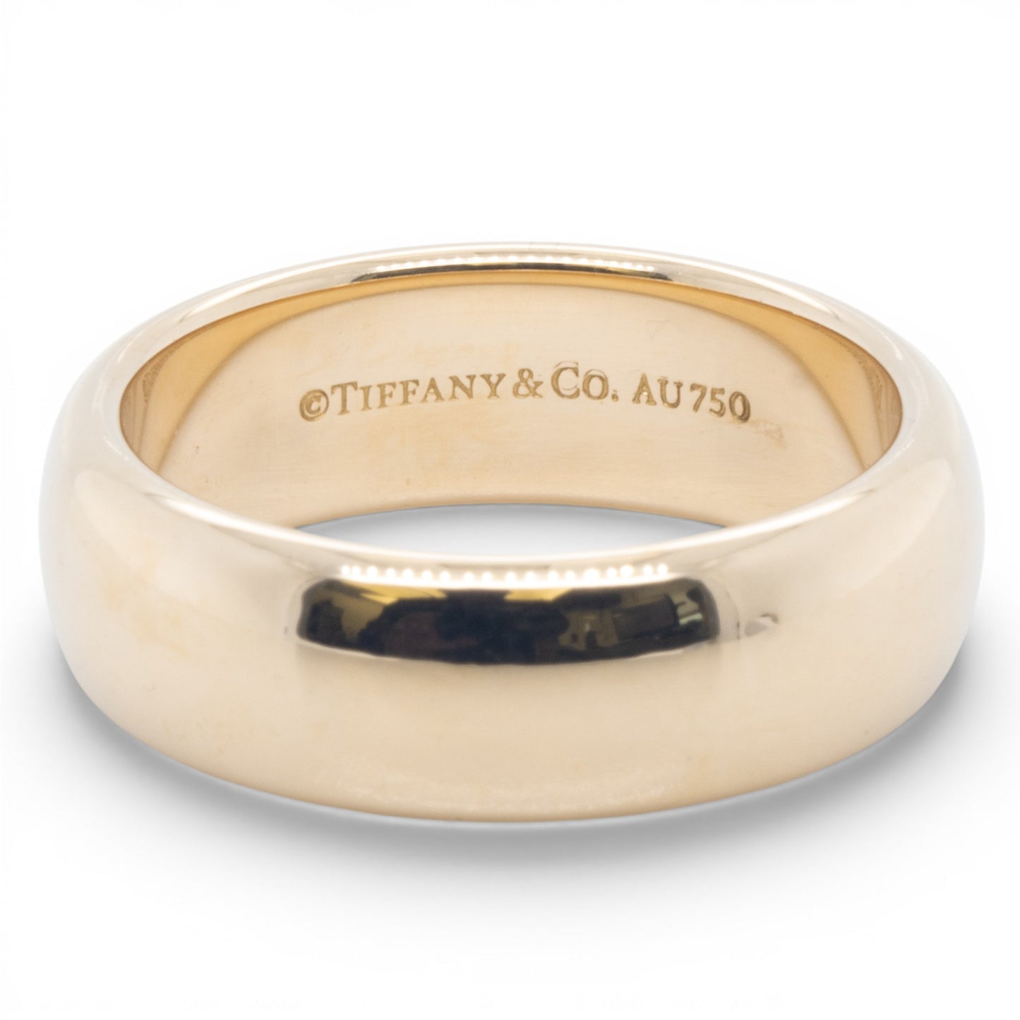 Tiffany & Co. Forever 18k Yellow Gold Domed 6mm Wedding Band Size 5.75 8.5g