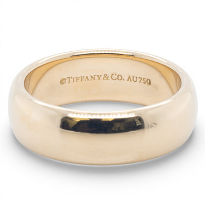 Tiffany & Co. Forever 18k Yellow Gold Domed 6mm Wedding Band Size 5.75 8.5g