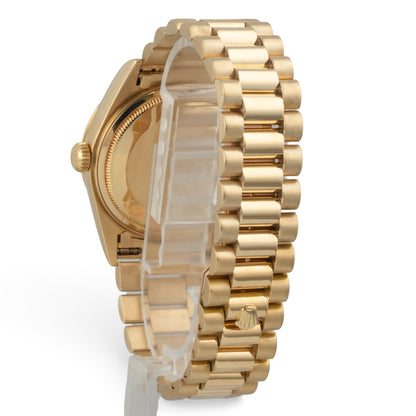 1985 Rolex Day-Date President 18038 Champagne 18k Yellow Gold 36mm Watch w/ BOX