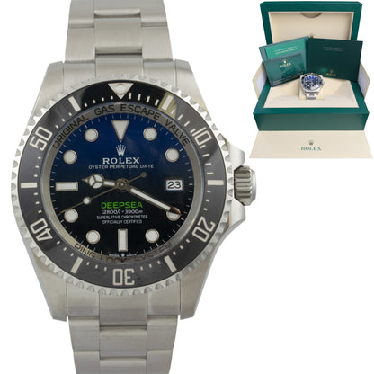 Rolex Sea-Dweller Deepsea James Cameron 44mm Blue Black 136660 Watch BOX PAPERS