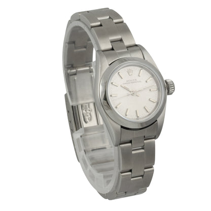 1995 Rolex Datejust 67180 Stainless Steel Silver Dial 24mm Ladies' Watch w/ BOX