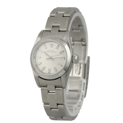 1995 Rolex Datejust 67180 Stainless Steel Silver Dial 24mm Ladies' Watch w/ BOX