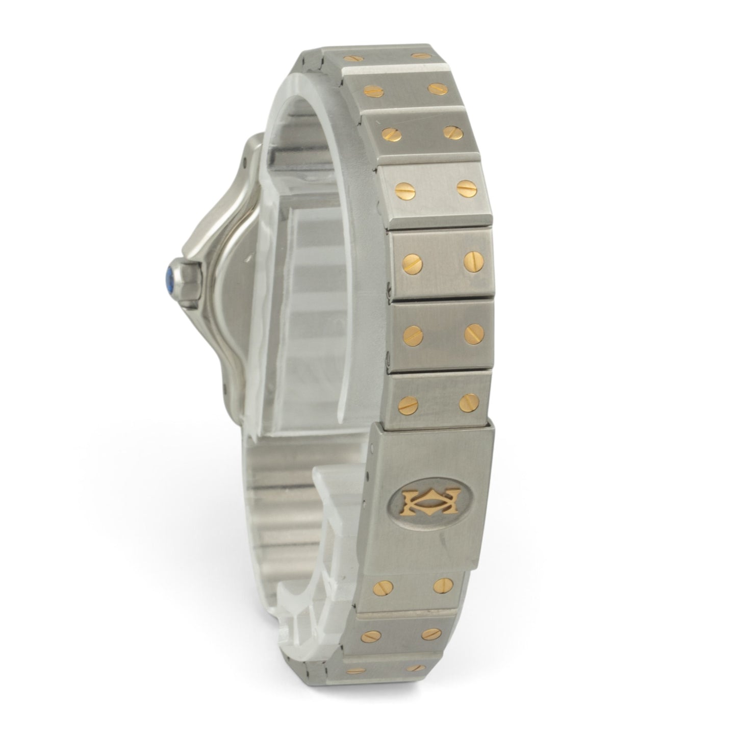 Cartier Santos de Octagon 187903 18k Gold Stainless Steel 25mm Ladies BOX PAPERS