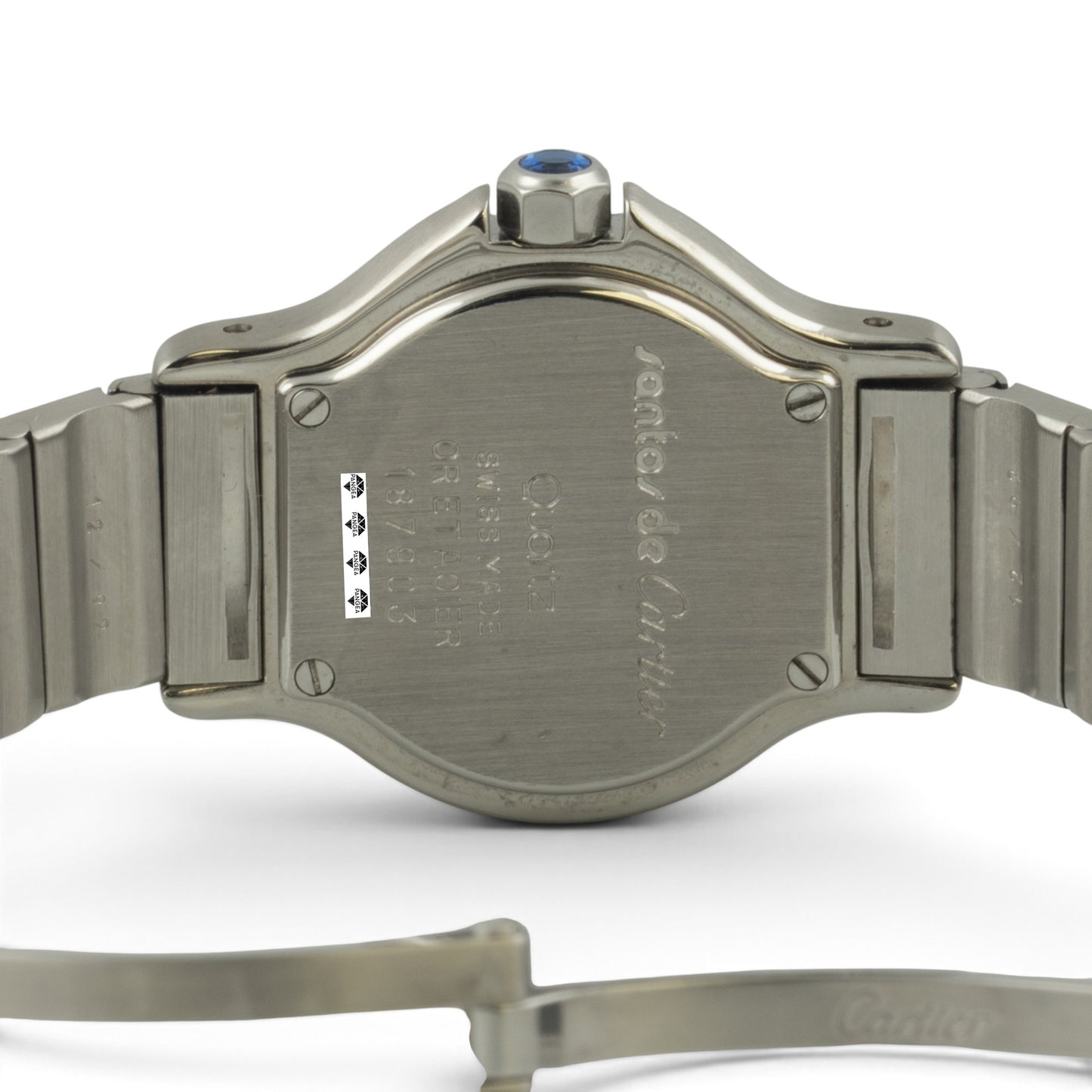 Cartier Santos de Octagon 187903 18k Gold Stainless Steel 25mm Ladies BOX PAPERS