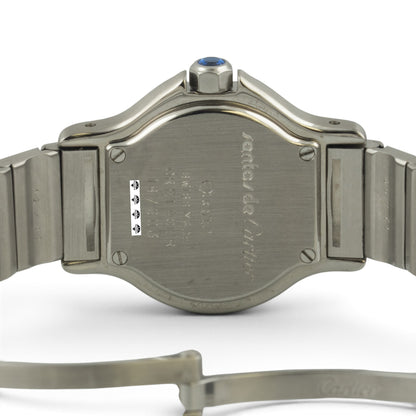 Cartier Santos de Octagon 187903 18k Gold Stainless Steel 25mm Ladies BOX PAPERS
