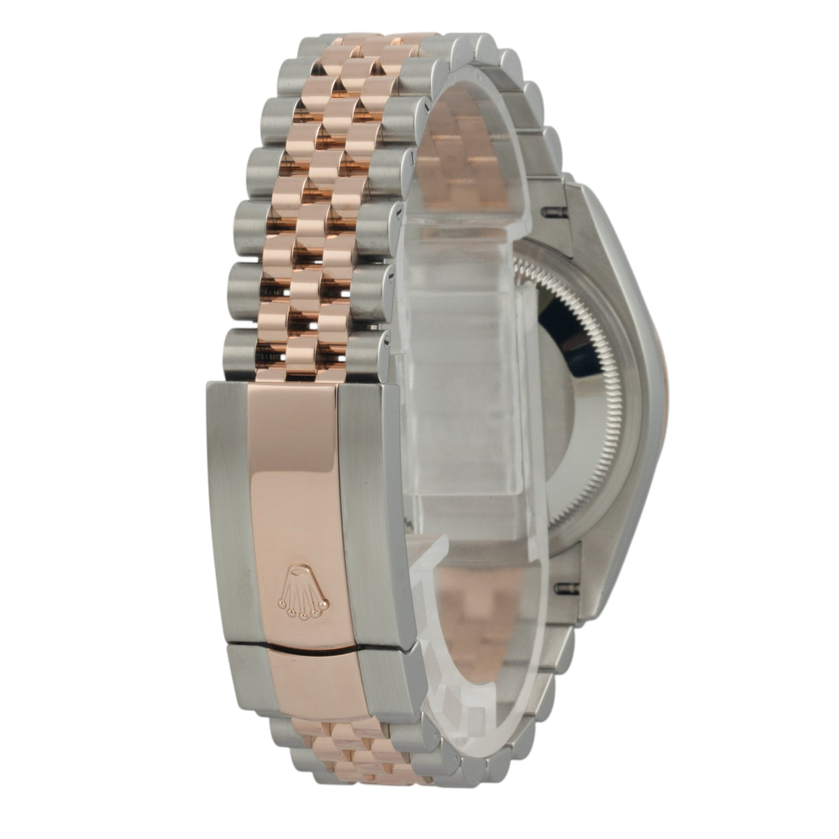 2019 Rolex DateJust 126231 36mm White Roman 18k Rose Gold & Steel BOX + PAPERS
