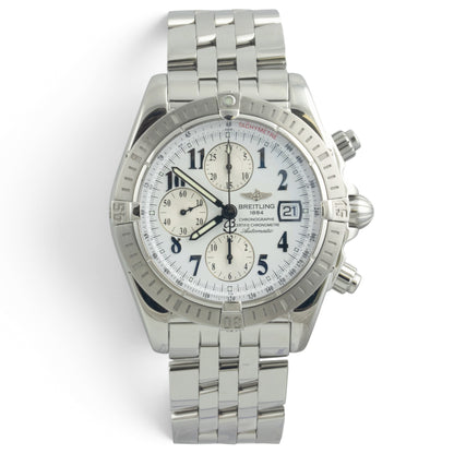 Breitling Crosswind Chronograph Stainless Steel White Automatic 43mm A13355