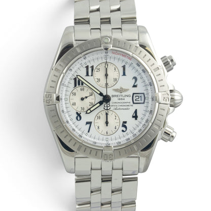 Breitling Crosswind Chronograph Stainless Steel White Automatic 43mm A13355