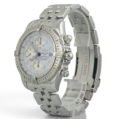 Breitling Crosswind Chronograph Stainless Steel White Automatic 43mm A13355