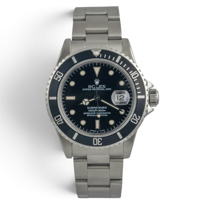 1984 Rolex Submariner Black Stainless Steel 40mm 16800 + SERVICE BOX & BOOK