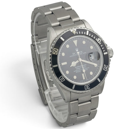 1984 Rolex Submariner Black Stainless Steel 40mm 16800 + SERVICE BOX & BOOK