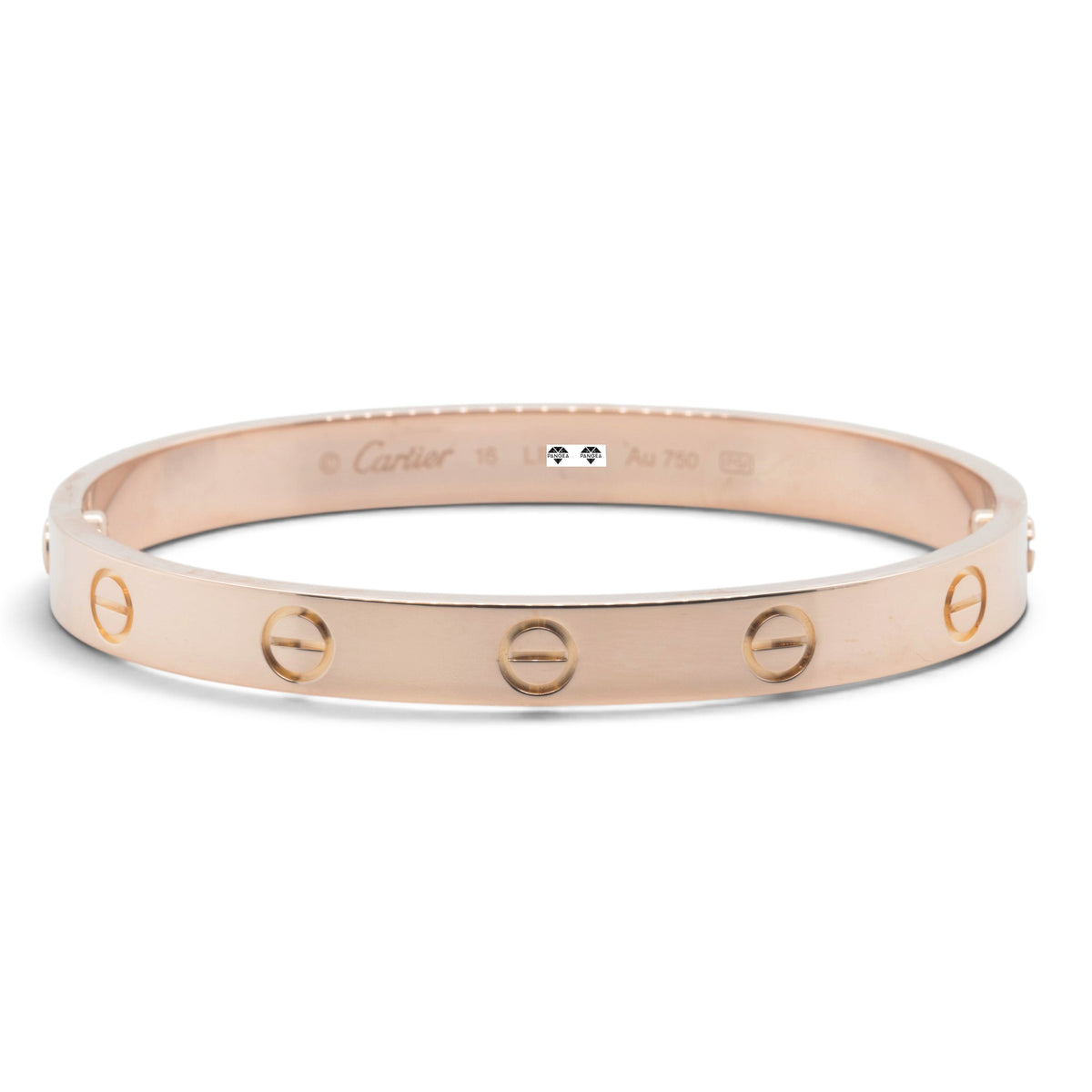 artier Love Classic 18k Rose Gold Bracelet Size 16 RECEIPT BOX & CERT 2021