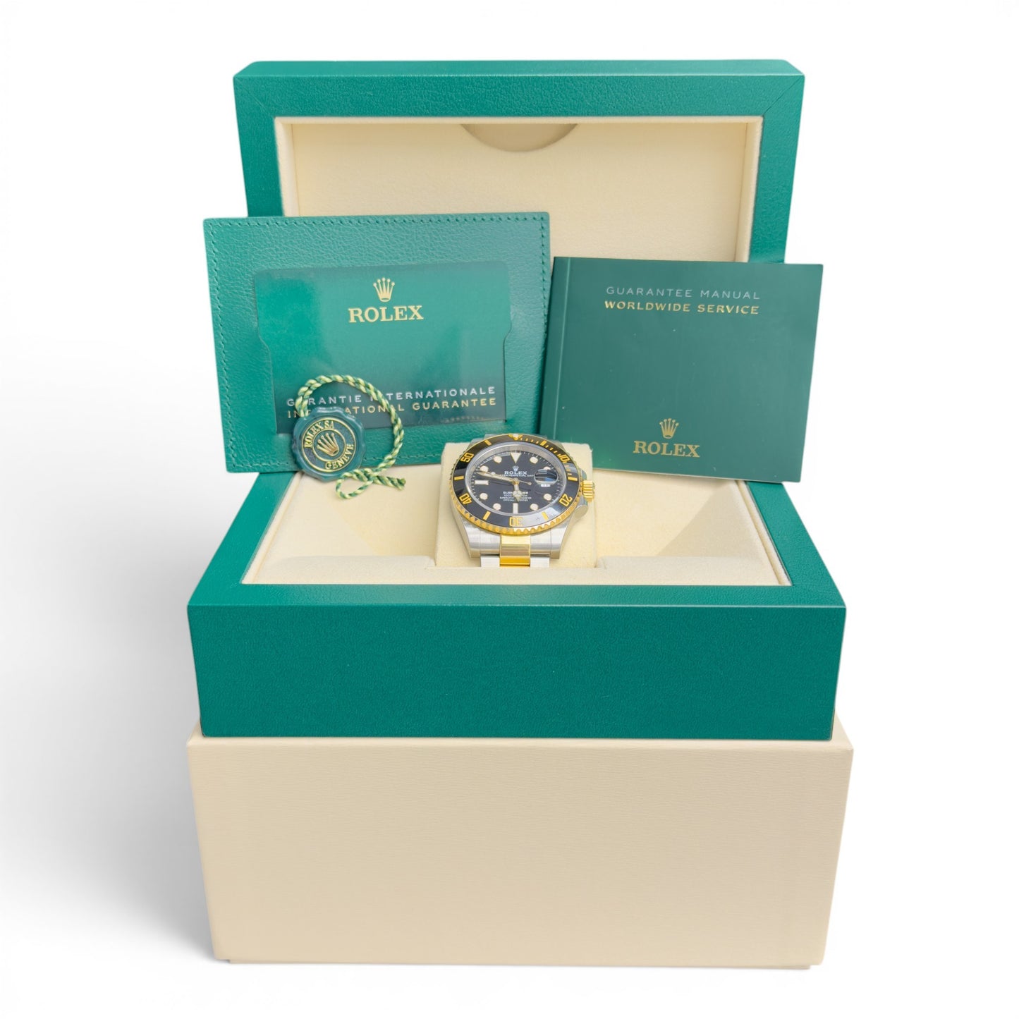 Rolex Submariner 18k Gold & Stainless Steel Black 41mm 126613 LN BOX + PAPERS