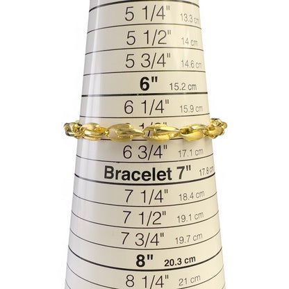 Marco Bicego Lucia Small Link Matte Brushed 18k Yellow Gold Bracelet 7.00"