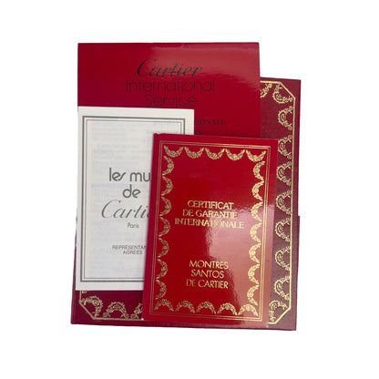 Cartier Santos de Cartier Small Stainless Steel 24mm Ladies Watch POUCH + PAPERS