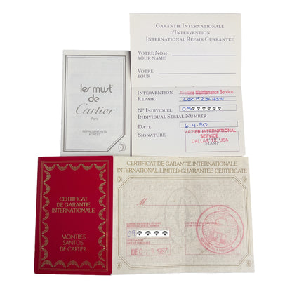 Cartier Santos de Cartier Small Stainless Steel 24mm Ladies Watch POUCH + PAPERS