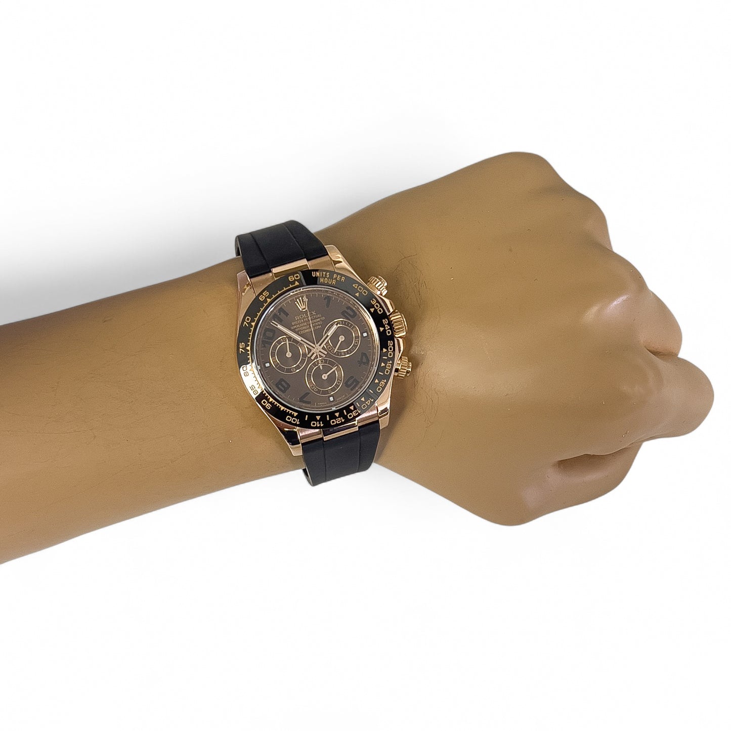Rolex Daytona Cosmograph Chocolate Arabic 18k Rose Gold 116515 LN + EXTRA STRAP