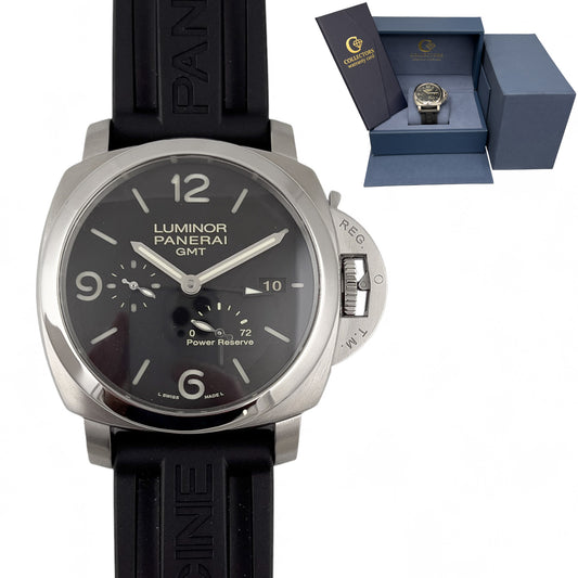 Panerai Luminor 1950 3 Days GMT Power Reserve 44mm Stainless Watch PAM00321