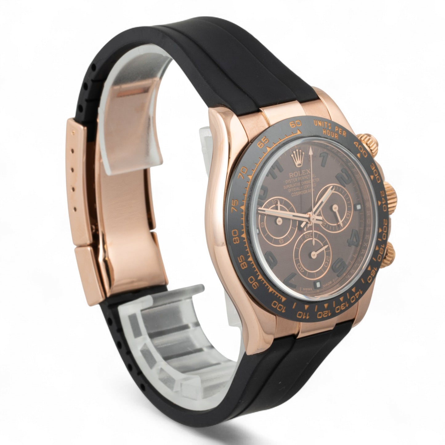 Rolex Daytona Cosmograph Chocolate Arabic 18k Rose Gold 116515 LN + EXTRA STRAP