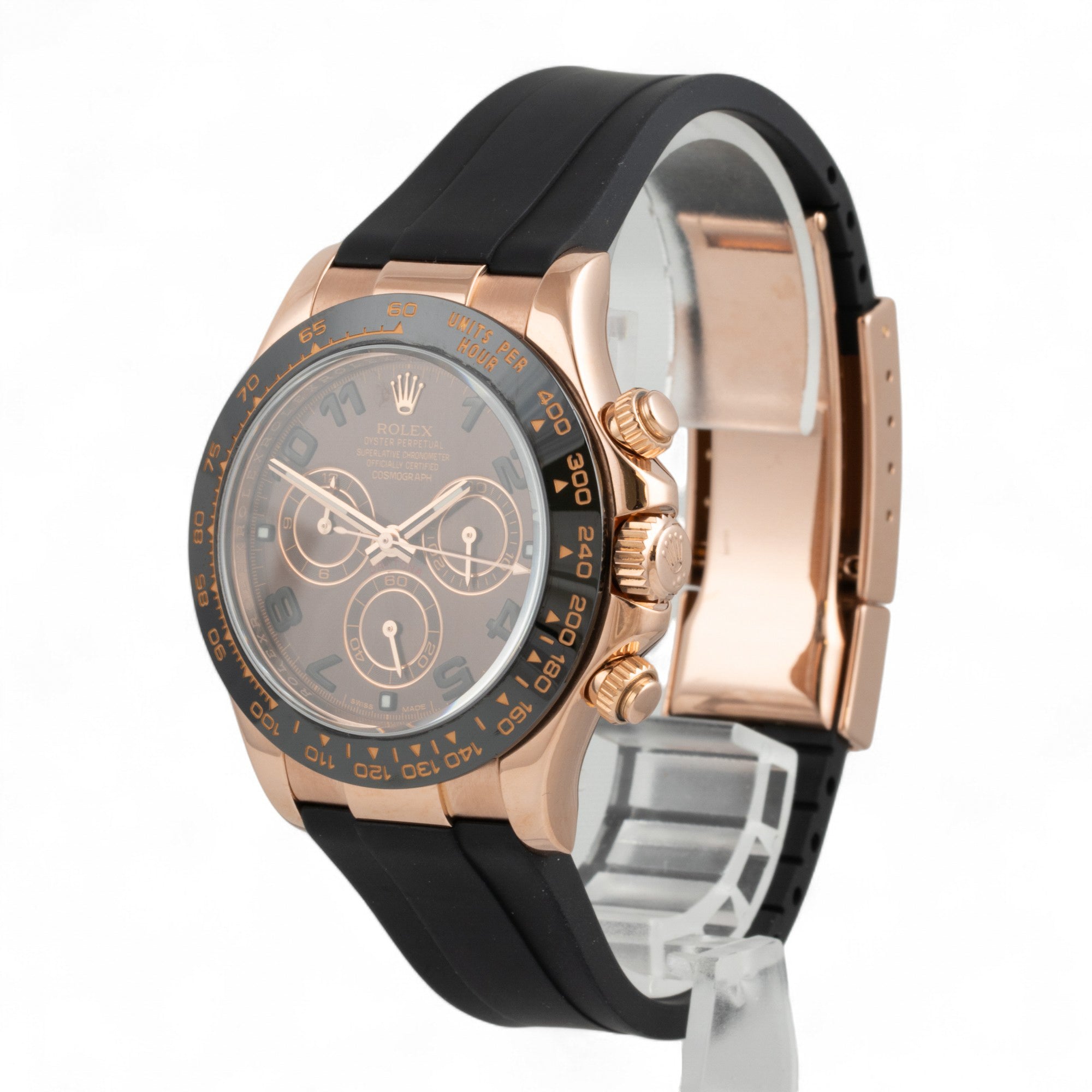 Rolex Daytona Cosmograph Chocolate Arabic 18k Rose Gold 116515 LN
