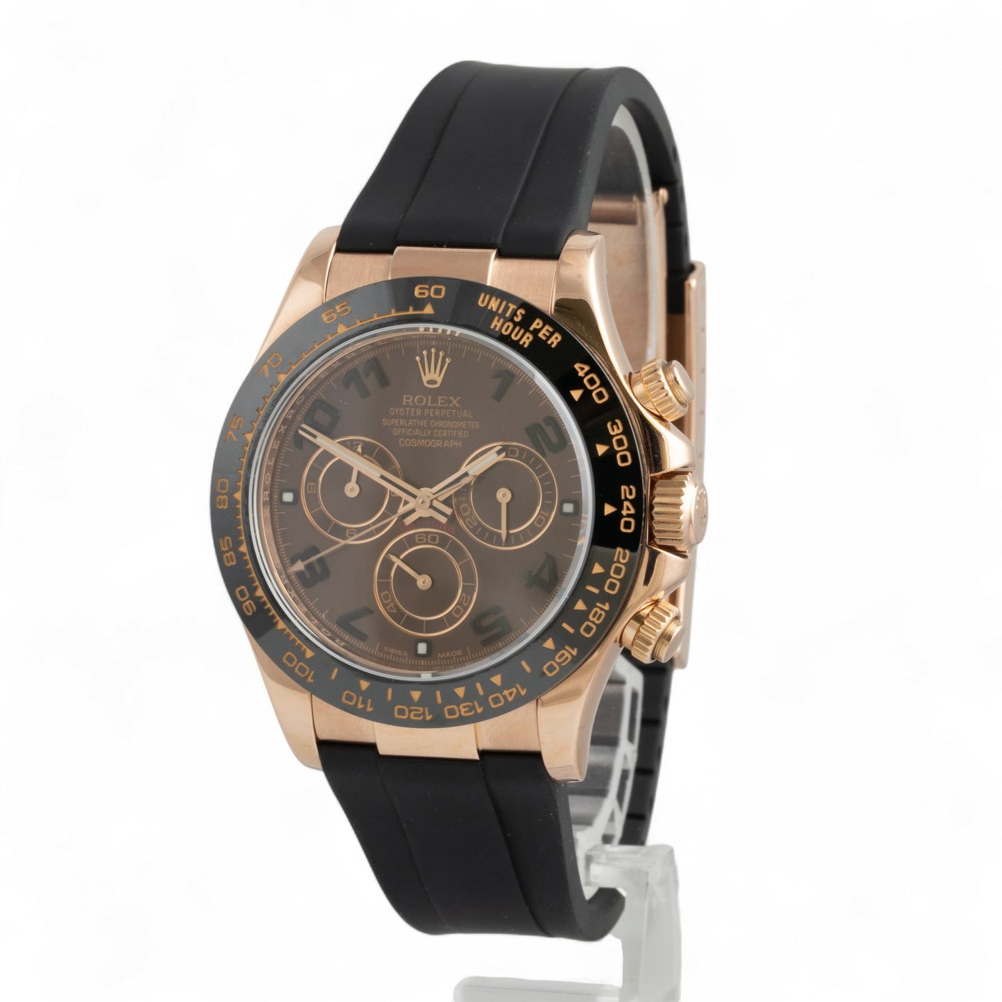 Rolex Daytona Cosmograph Chocolate Arabic 18k Rose Gold 116515 LN + EXTRA STRAP