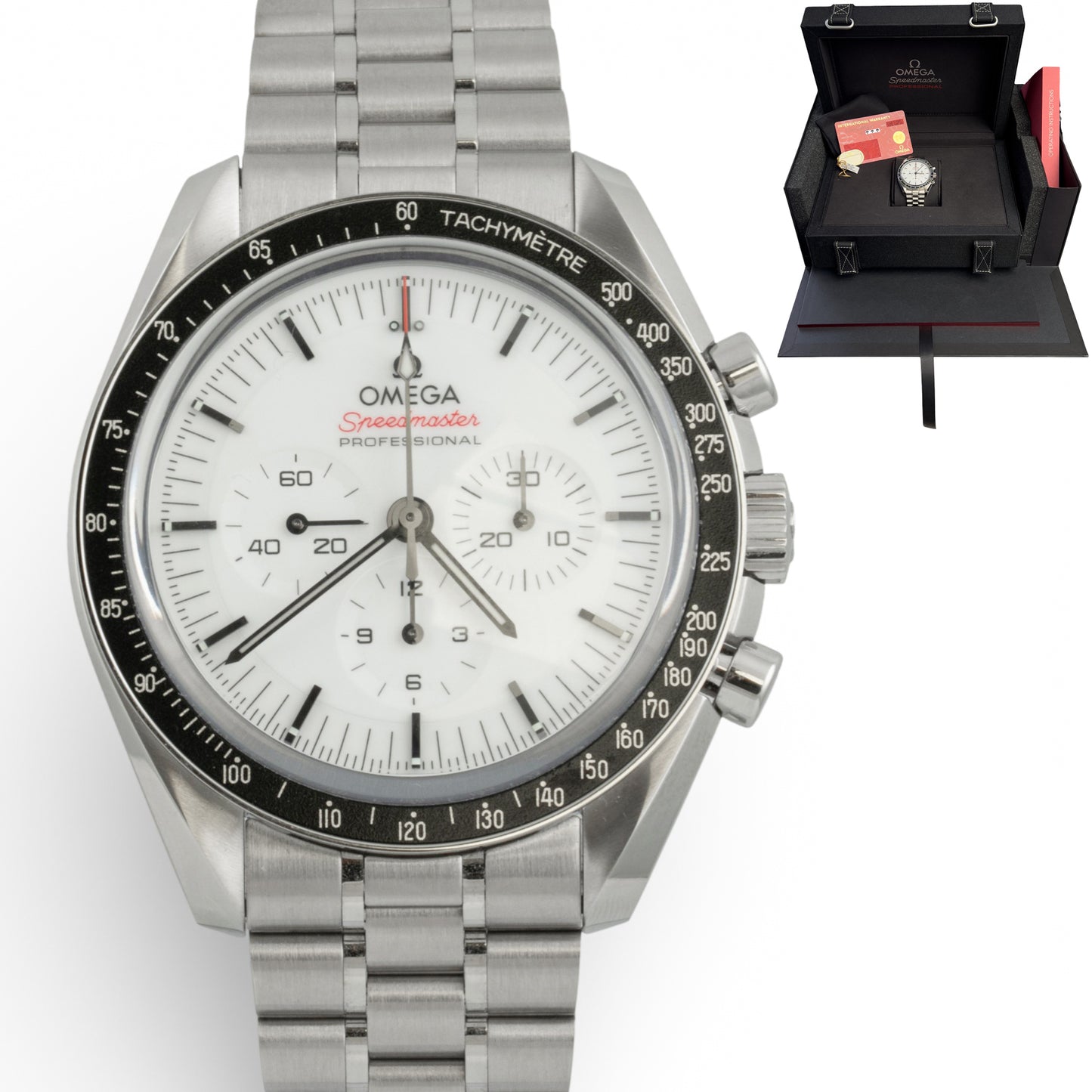 Omega Speedmaster Moonwatch Professional 310.30.42.50.04.001 White BOX PAPERS