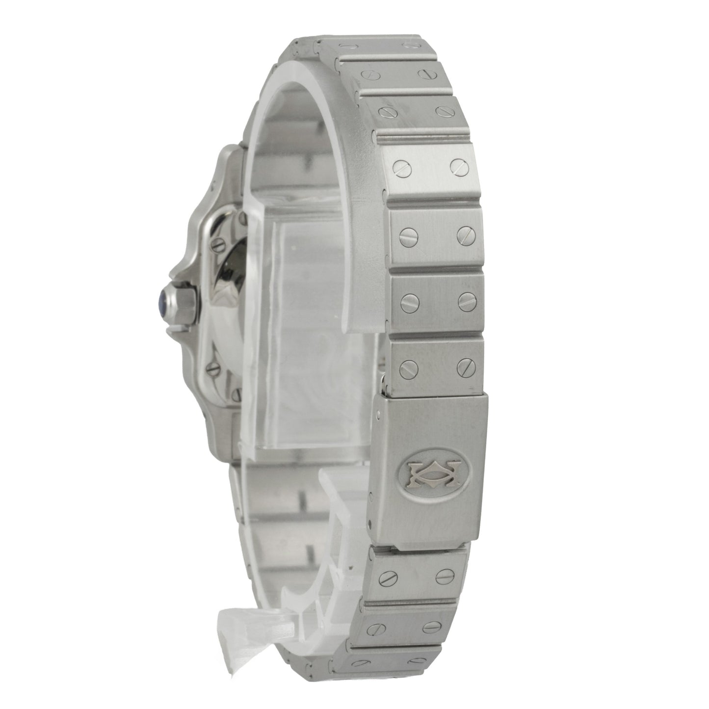 Cartier Santos de Cartier Small Stainless Steel 24mm Ladies Watch POUCH + PAPERS