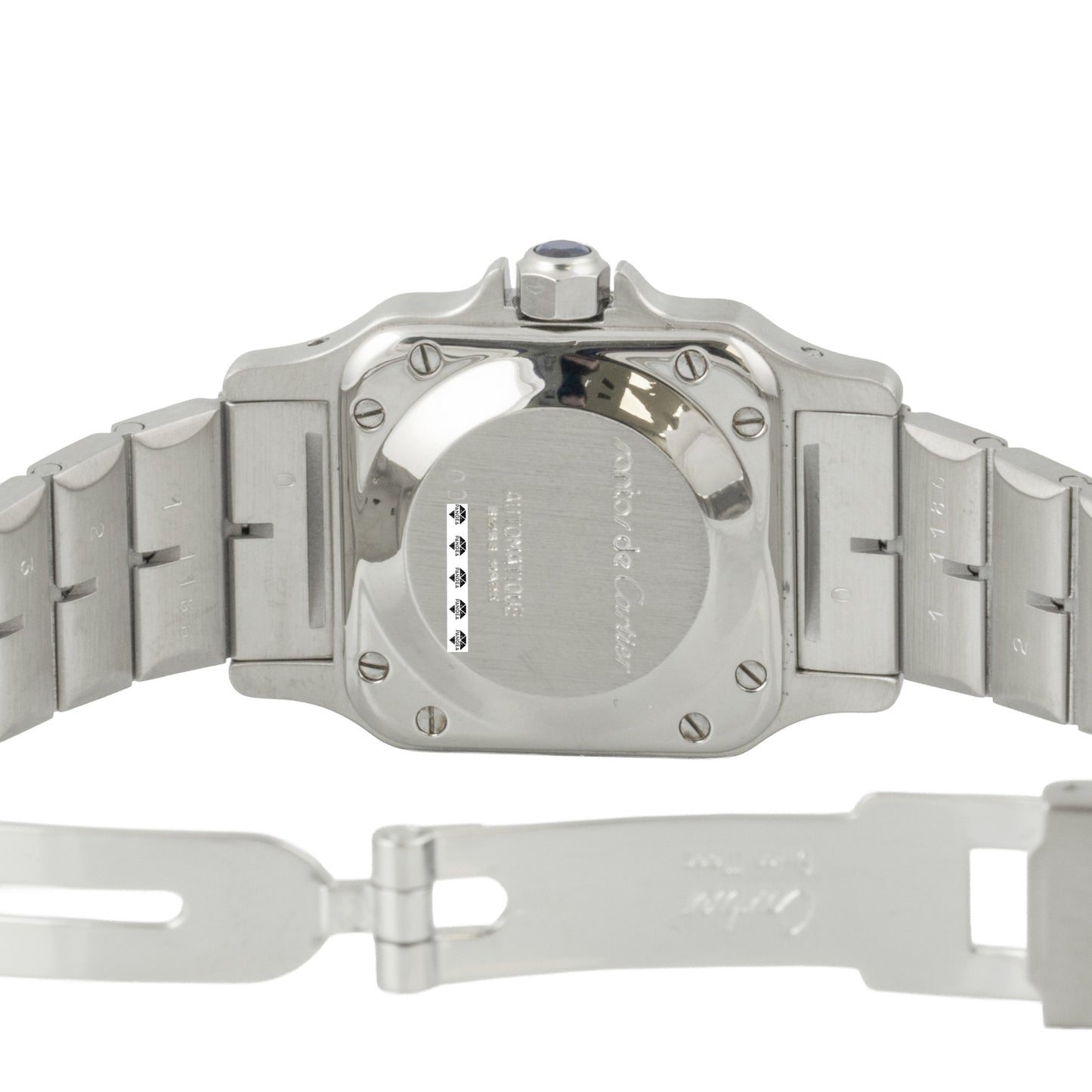 Cartier Santos de Cartier Small Stainless Steel 24mm Ladies Watch POUCH + PAPERS