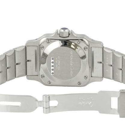 Cartier Santos de Cartier Small Stainless Steel 24mm Ladies Watch POUCH + PAPERS