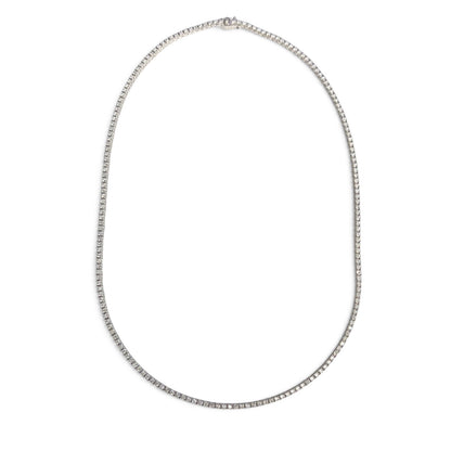14k White Gold Diamond Tennis Necklace 5.10ctw G-H SI1-SI2 18"