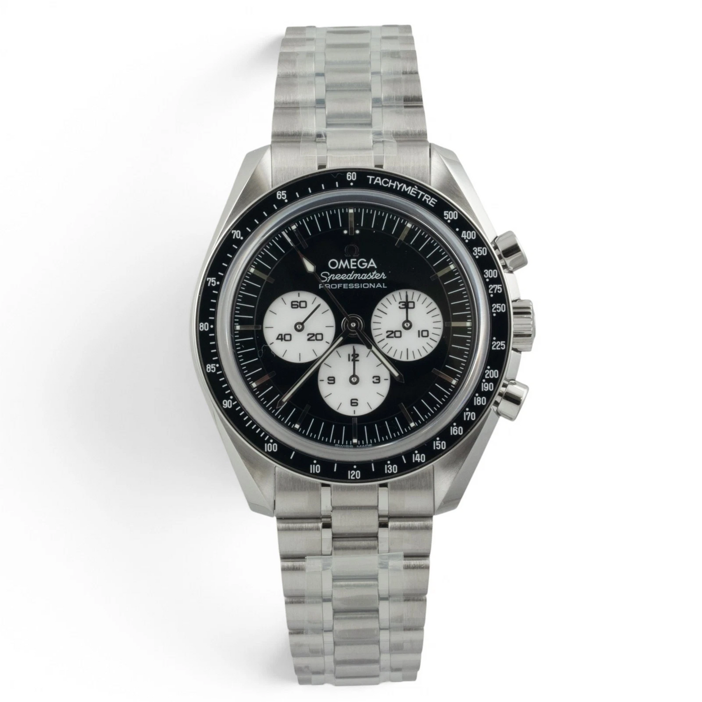 NEW Omega Speedmaster Moonwatch REVERSE PANDA 310.30.42.50.01.004 42mm COMPLETE