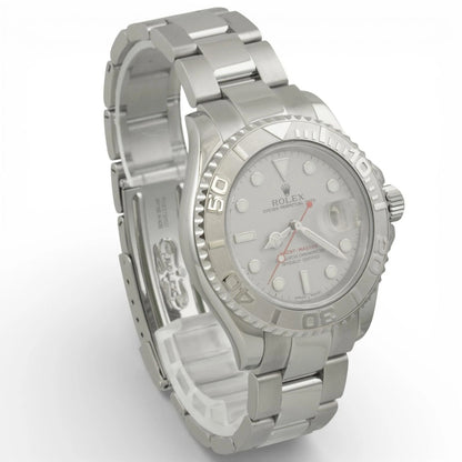 2001 Rolex Yacht-Master YM1 Platinum Stainless Steel 40mm 16622 BOX + PAPERS