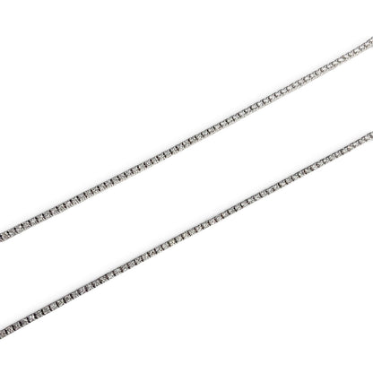 14k White Gold Diamond Tennis Necklace 5.10ctw G-H SI1-SI2 18"