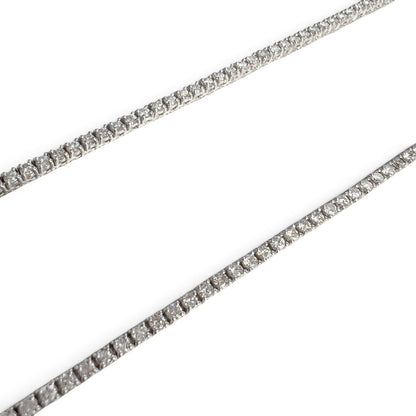 14k White Gold Diamond Tennis Necklace 5.10ctw G-H SI1-SI2 18"