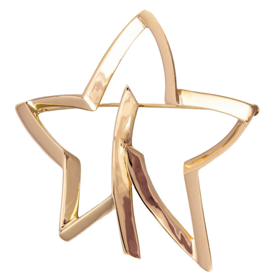 Tiffany & Co. Paloma Picasso 18k Yellow Gold Shooting Star Pin 1986 RARE VINTAGE