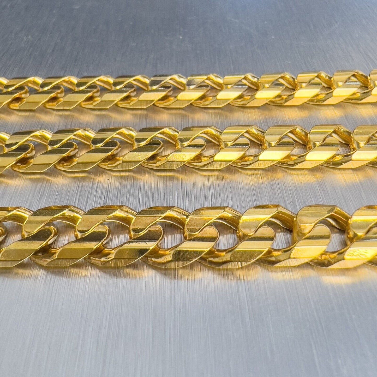 14k Yellow Gold Cuban Curb Link 8.50mm Chain Necklace 26.5" 104.8g HEAVY ITALY