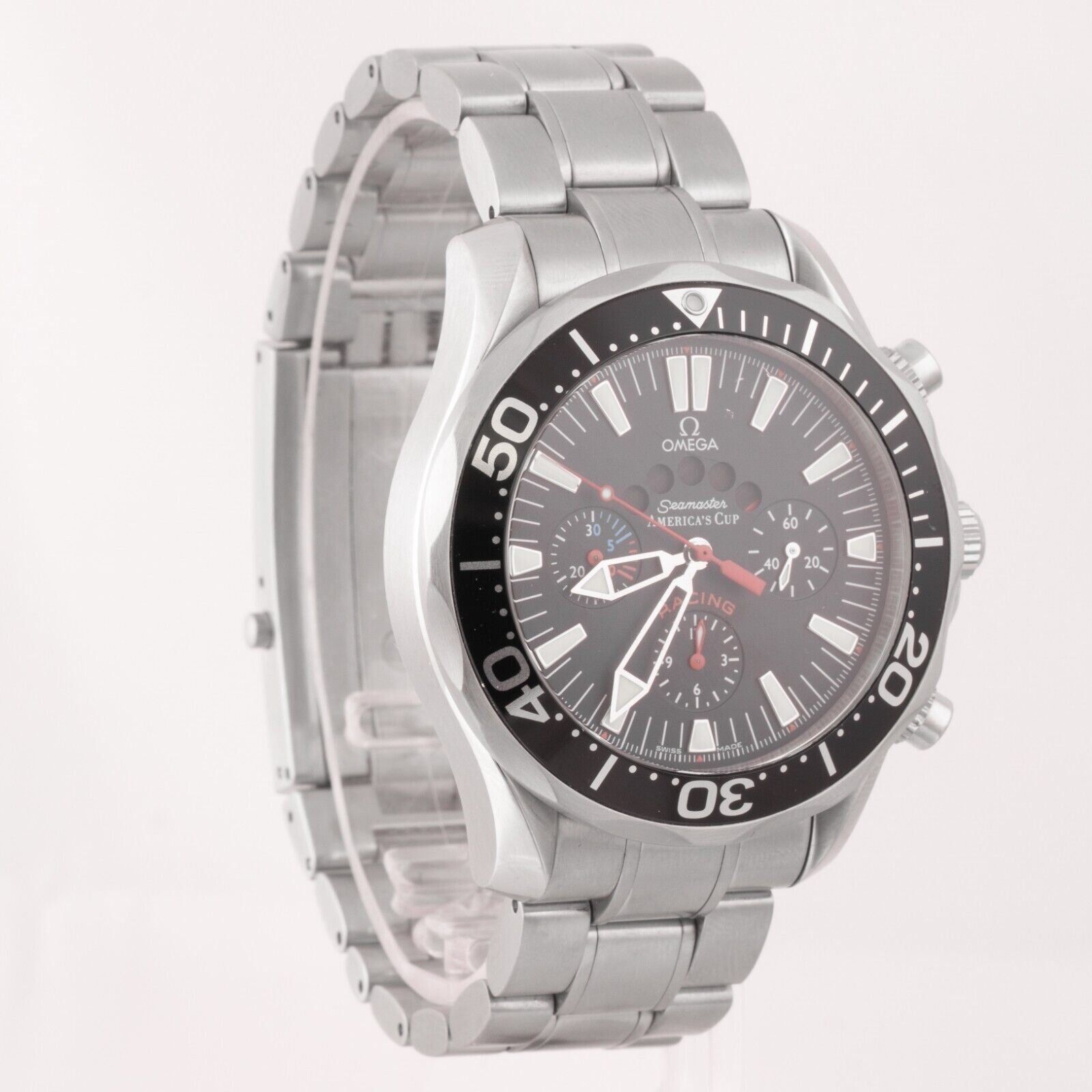 Omega Seamaster Racing America's Cup 44mm Steel Black Dial Mens Watch –  Collectors Ridgewood