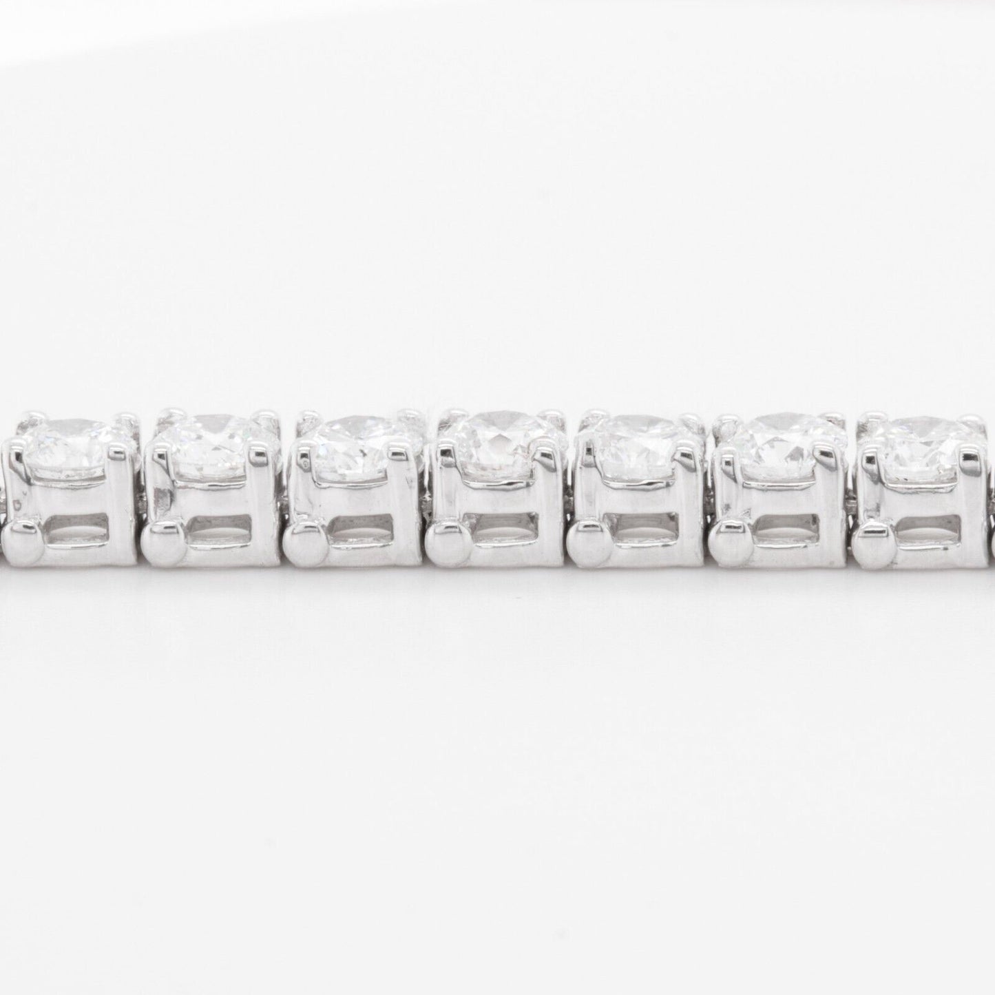 14k White Gold Diamond Tennis Bracelet 12.27ctw G SI1 6.50" 18.9g