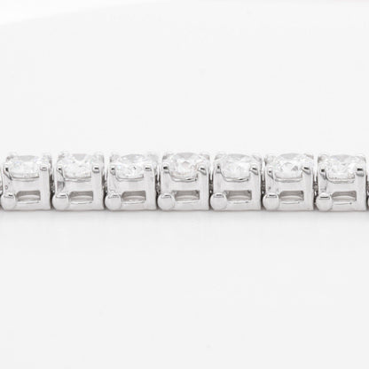 14k White Gold Diamond Tennis Bracelet 12.27ctw G SI1 6.50" 18.9g