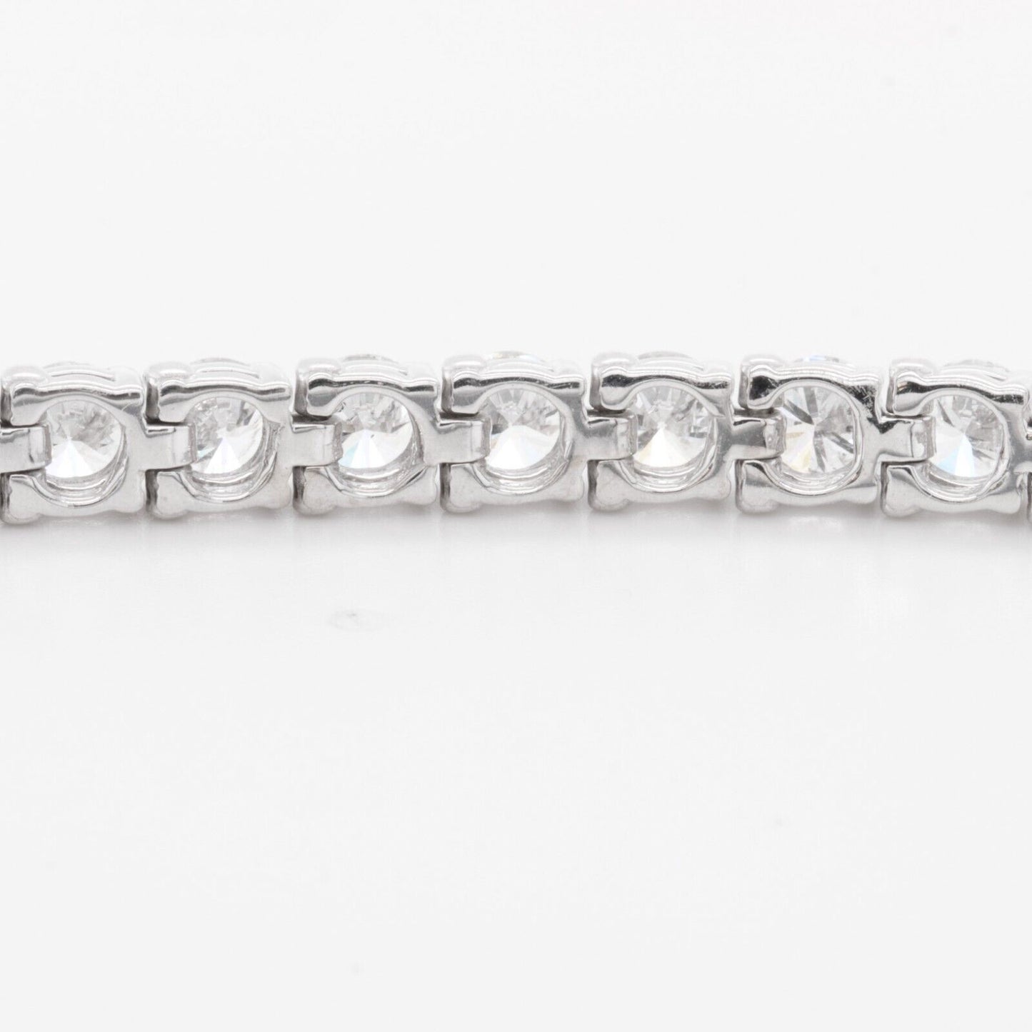 14k White Gold Diamond Tennis Bracelet 12.27ctw G SI1 6.50" 18.9g