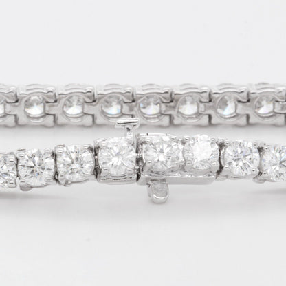 14k White Gold Diamond Tennis Bracelet 12.27ctw G SI1 6.50" 18.9g