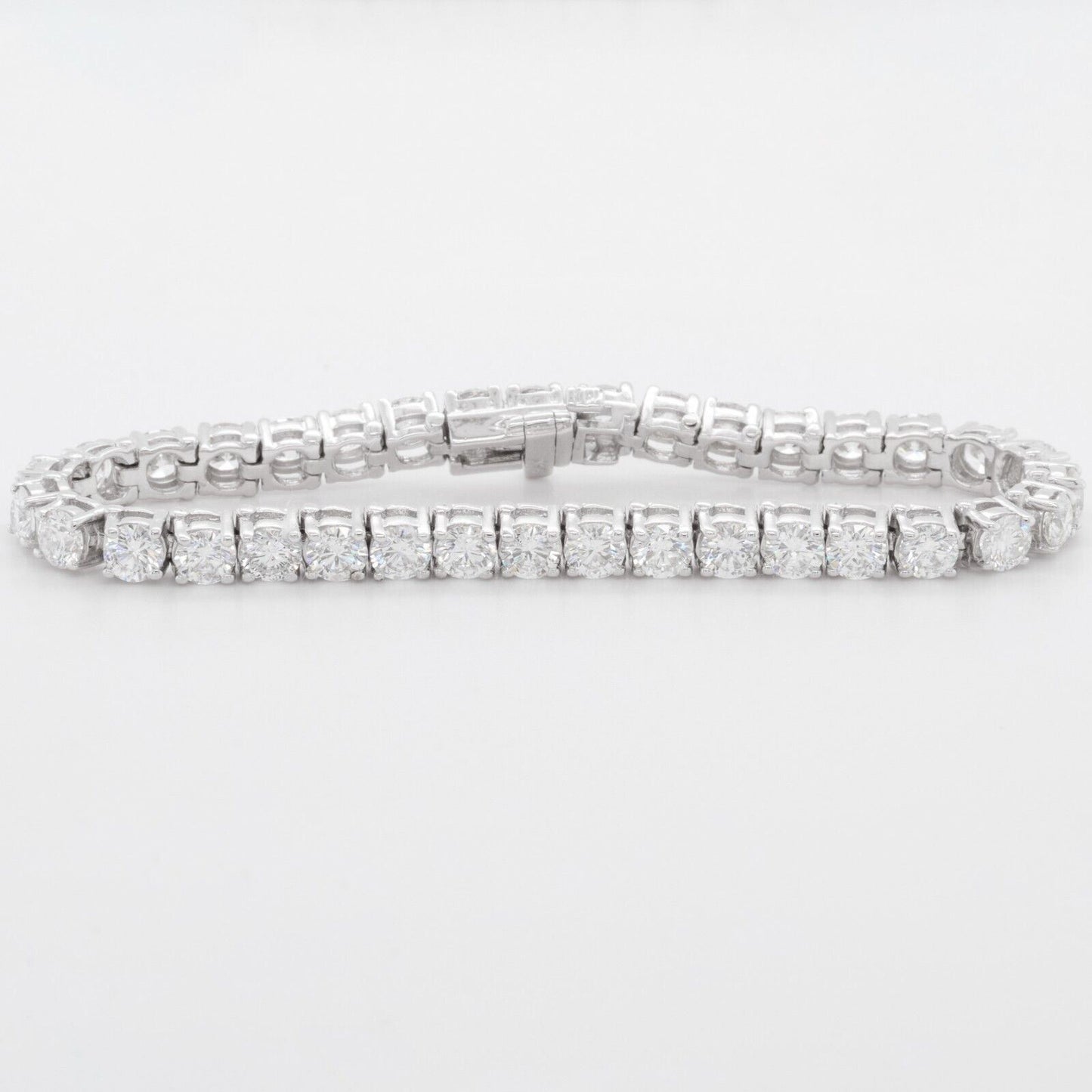 14k White Gold Diamond Tennis Bracelet 12.27ctw G SI1 6.50" 18.9g