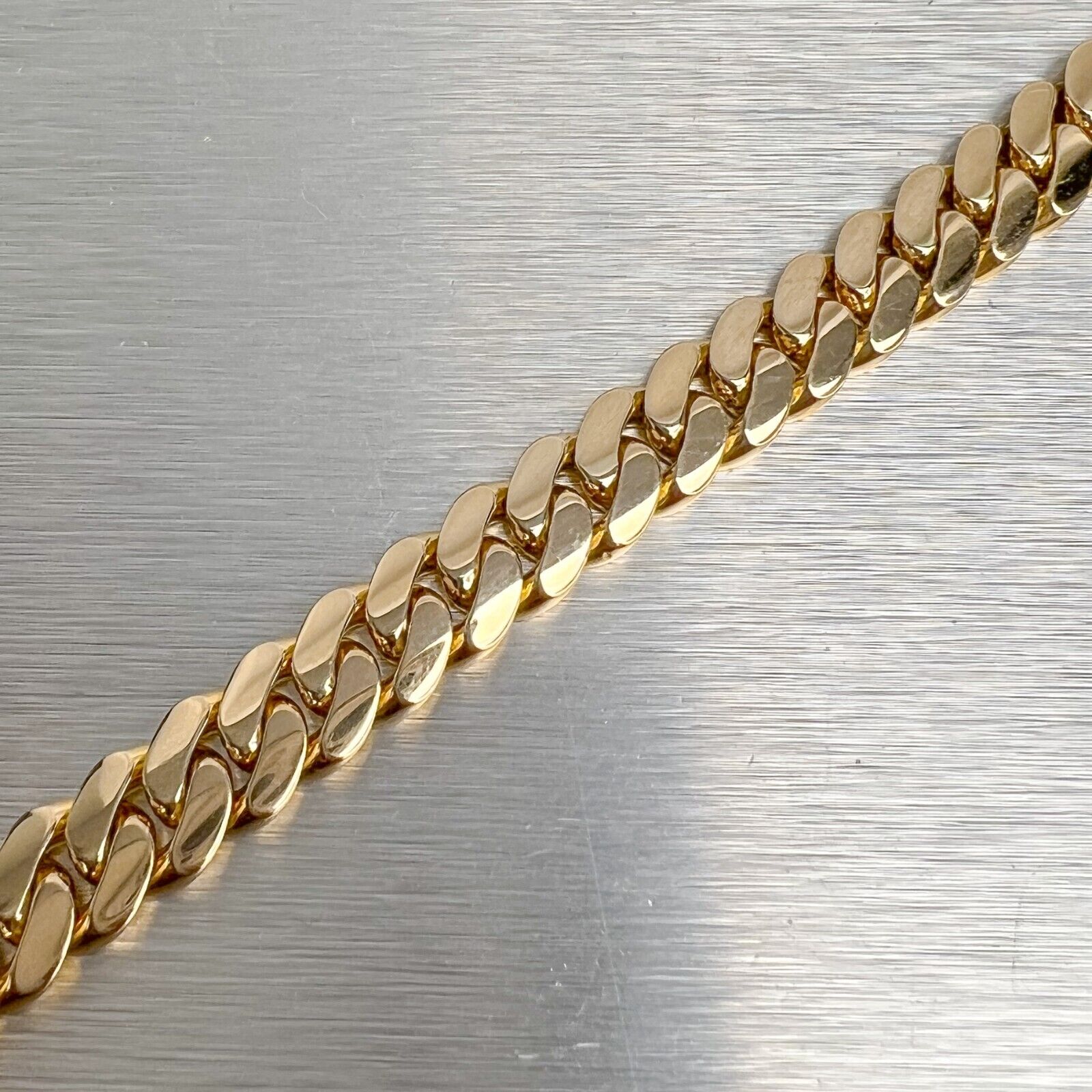 14k Yellow Gold Miami Cuban Link 8.15mm Bracelet 7.00