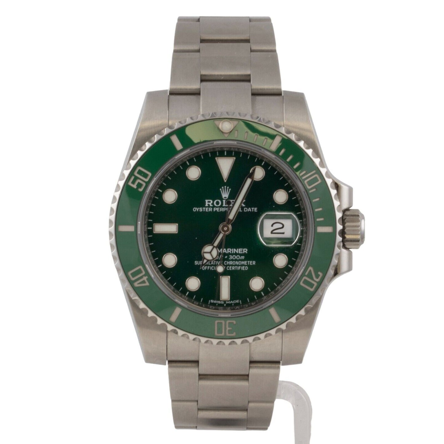 2018 Rolex Submariner HULK Green Stainless Steel 40mm Watch 116610LV BOX PAPERS