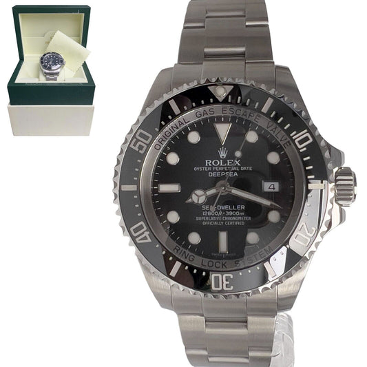 Rolex Sea-Dweller Deepsea Stainless Steel 44mm Black Watch 116660 w/ BOX