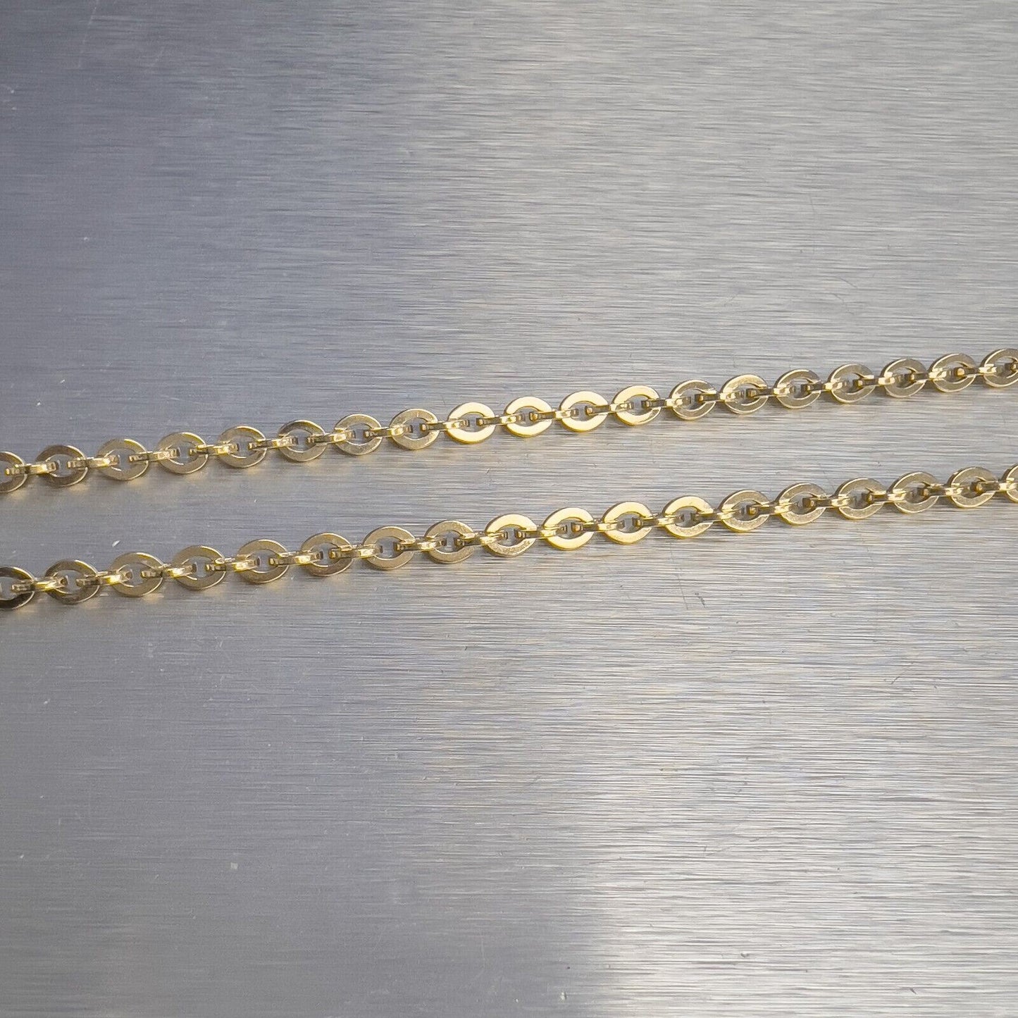 14k Yellow Gold Paperclip Link 4.00mm Chain Necklace 24" 25.6g