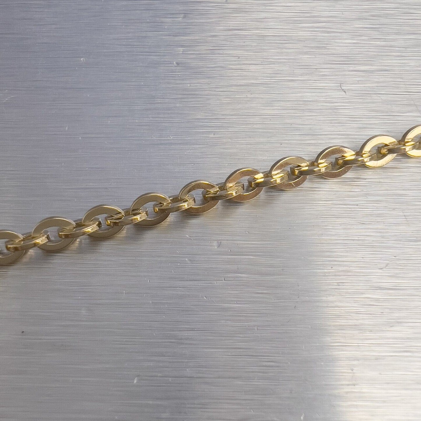 14k Yellow Gold Paperclip Link 4.00mm Chain Necklace 24" 25.6g