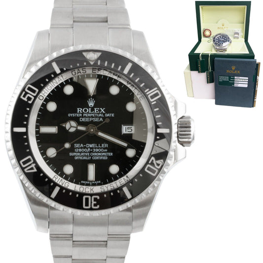 Rolex Sea-Dweller Deepsea Stainless Steel 44mm Black Watch 116660 BOX + PAPERS